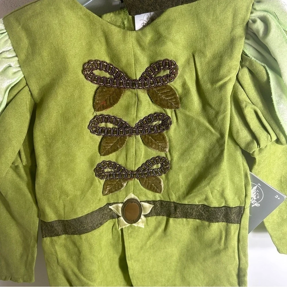 Disney Prince Naveen Costume NEW Sz 4 Princess and the Frog Green Kids Cape - Picture 3 of 8